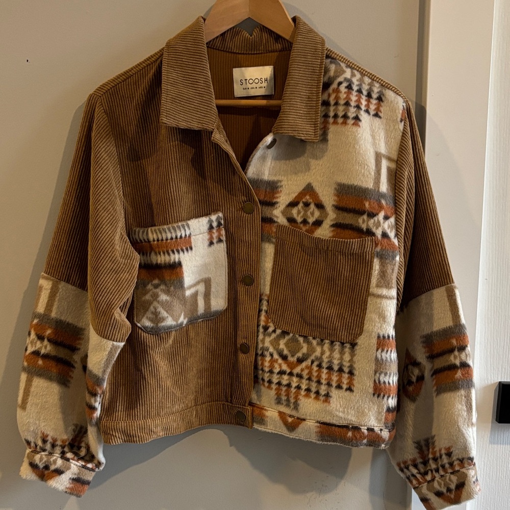 STOOSH corduroy & fleece jacket